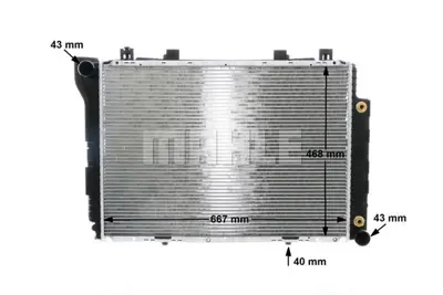 BEHR MAHLE CR 246 000S Motor Su Radyatoru S-Class W140 93>98 A1405002303