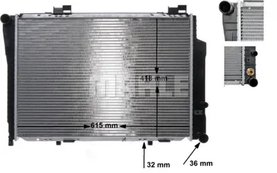 BEHR MAHLE CR 270 000S Motor Su Radyatoru W202 93>00 S202 96>01 C208 97>02 R170 96>00 A2025006703