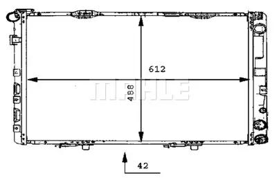 BEHR MAHLE CR 283 000P Motor Su Radyatoru E-Class W124 93>95 A1245005103