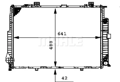 BEHR MAHLE CR 289 000P Radiatormb E-Cl. (W210) A2105004703