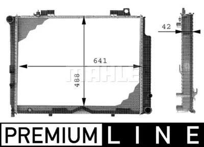 BEHR MAHLE CR 317 000P Radiatormb E-Cl. (W210) A2105006303