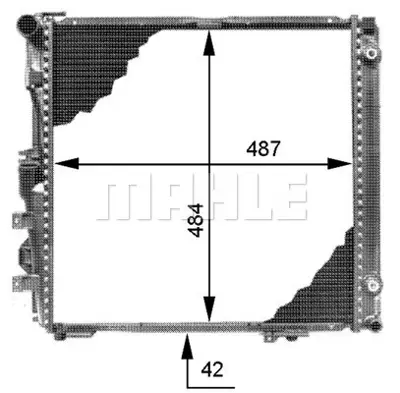 BEHR MAHLE CR 339 000P Radiatormb S-Cl. (W126) A1265005103