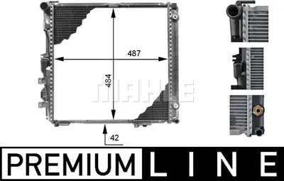 BEHR MAHLE CR 339 000P Radiatormb S-Cl. (W126) A1265005103