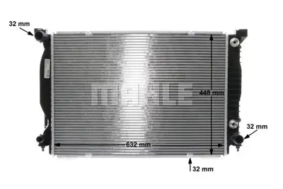 BEHR MAHLE CR 424 000S Motor Radyatoru A4 01>08 A6 02>05 8E0121251M 8E0121251S