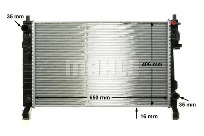BEHR MAHLE CR 661 000P Radiatormb A-Cl. (W169) A1695001803