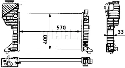 BEHR MAHLE CR 677 000S Radiatormb Sprınter 2-T/3-T A9015001800