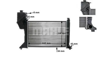 BEHR MAHLE CR 677 000S Radiatormb Sprınter 2-T/3-T A9015001800