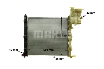 BEHR MAHLE CR 714 000P Radiatormb Vıto / V-Cl. Cdı A6385013301