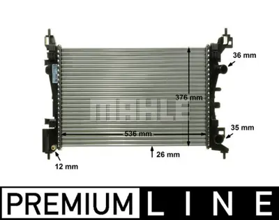 BEHR MAHLE CR 774 000P 8mk376728-791 Radyatör Corsa D 1.0-1.2-1.4 06 Ac Klimasız Mek 540x370x26 55701408