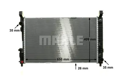 BEHR MAHLE CR 781 000P Radiatormb A-Cl. (W169) A1695002103