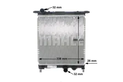 BEHR MAHLE CR 831 000S Su Radyatörü 1S0121253AP 1S0121253P
