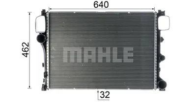BEHR MAHLE CR 860 000P Radiatormb Cl Class A2215003203