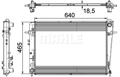 BEHR MAHLE CR 909 000P Radiatorkıa Sportage 253102E570