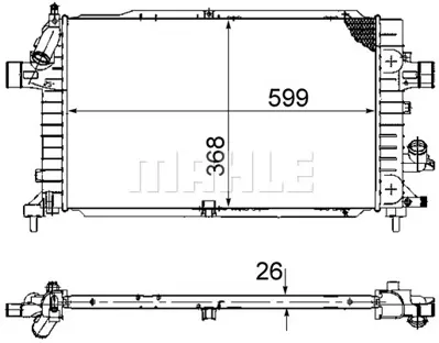 BEHR MAHLE CR 920 000P Su Radyatörü 13152320