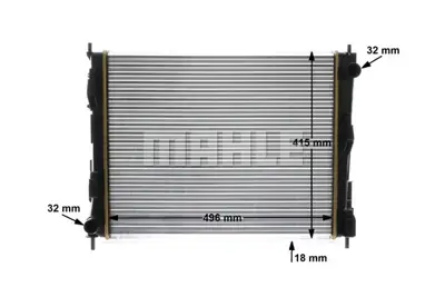 BEHR MAHLE CR 924 000S Radiatorrenault Twıngo 07- 8660003478