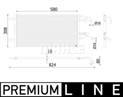 BEHR MAHLE CR 935 000P Radiatorbmw 2 (F45) / X1 (F49) 7643360