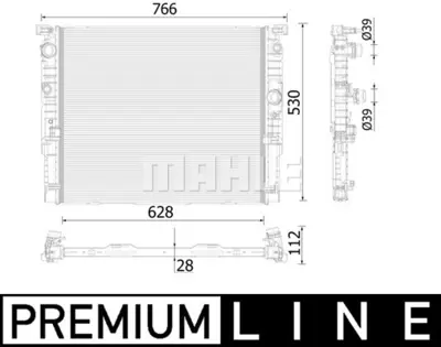 BEHR MAHLE CR 937 000P Radiatorbmw 5/7 (G30,G11,G12) 8743665