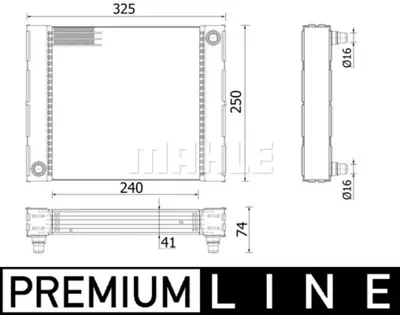 BEHR MAHLE CR 940 000P Radiatorbmw 5/6 (F06,F10,F12,F13) 2284278