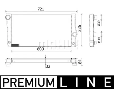 BEHR MAHLE CR 956 000P Motor Su Radyatoru Premıum Lıne Bmw N55 B30 F10 F11 F07 7589004