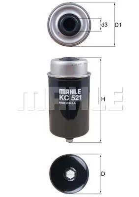 BEHR MAHLE KC 521 Yakıt Fıltresı 448dt Range Rover Iv (L405) 4.4 Sdv8 13> LR072610