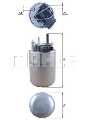 BEHR MAHLE KL 1048 Yakıt Fıltresı 164001KB2B