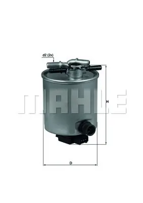 BEHR MAHLE KL 440/14 Yakıt Fıltresı Qashqaı 07>11 Kaleos (Kapalı Tıp) 16400JY00B 16400JY09E