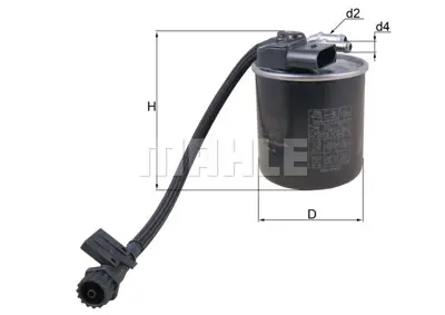 BEHR MAHLE KL 947 Yakıt Fıltresı (Sensorlu) V-Class W447 14> Vıto W447 14> A6510903052