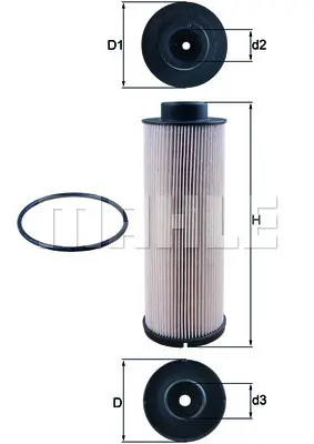 BEHR MAHLE KX 73/1D Yakıt Fıltresı Man Tga 18.410 D2866 00> Fortuna D2866 D2876 