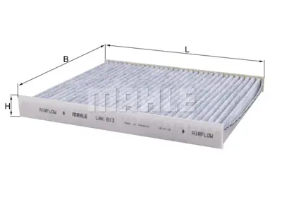 BEHR MAHLE LAK 813 Polen Filtresi Karbonlu Cabin Air Filter Element With Activated Carbon 71775822