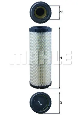 BEHR MAHLE LX 1240 Hava Filtresi Air Filter Element 1930591 7415256