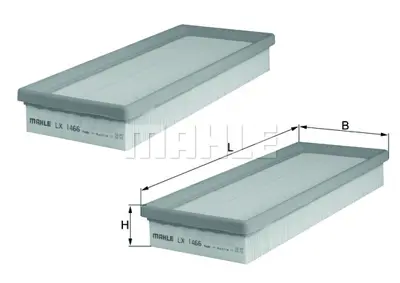 BEHR MAHLE LX 1466/S Hava Fıltresı R 170 W 203 Slk A1120940404