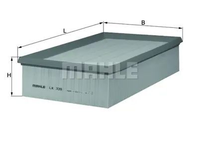 BEHR MAHLE LX 339 Hava Fıltresı 4A0129620
