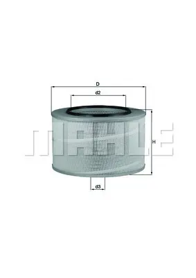 BEHR MAHLE LX 507 Hava Fıltresı Kısa Tıp M-Benz Actros 1831-1840-3346-4140 Mp2-Mp3 Axor 1835-1840 Om451-457-501  A0040943304