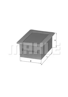 BEHR MAHLE LX 628 Hava Filtresi Air Filter Element 7650976