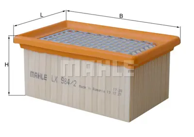 BEHR MAHLE LX 984/2 Hava Filtresi Air Filter Element 7672552