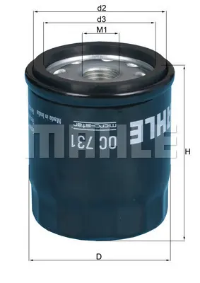 BEHR MAHLE OC 731 Yag Fıltresı 