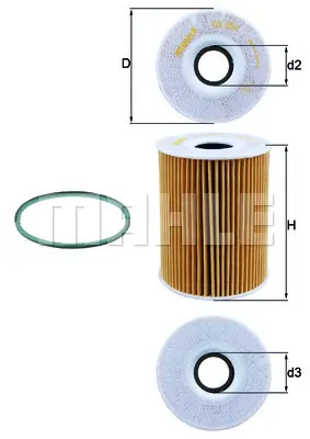 BEHR MAHLE OX 254D4 Yag Fıltresı PB115466