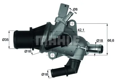 BEHR MAHLE TI 158 83 Termostat 46550153