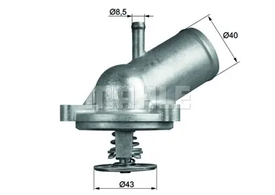 BEHR MAHLE TI 209 87D Termostat Komple Ssangyong Actyon I 87c A1112030575