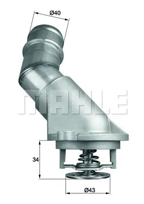 BEHR MAHLE TI 211 92D Termostat A6282030175