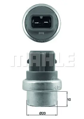 BEHR MAHLE TSE 23 Hararet Müşürü Temperature Sensor 25906041A 95VW12A648BA A0025420718