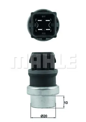 BEHR MAHLE TSE 24 Hararet Müşürü Temperature Sensor 6U0919501B 95VW10884AB