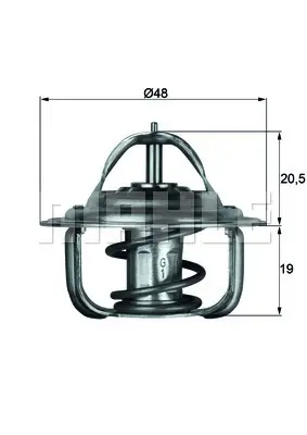 BEHR MAHLE TX 1 75D Termostat Thermostat İnsert 