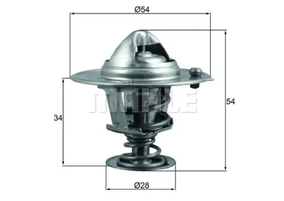 BEHR MAHLE TX 206 88D Termostat Hyundaı Elantra 1.8 Cvvt 11 I40 2.0 Cvvt 11 Matrıx 1.6 (01 11) 255002E000