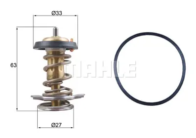 BEHR MAHLE TX 264 82D Termostat Thermostat İnsert 504387382