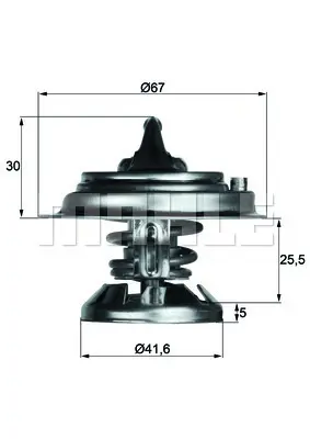 BEHR MAHLE TX 29 71D Termostat Thermostat İnsert 