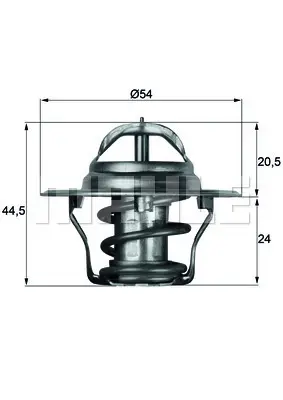 BEHR MAHLE TX 4 75D Termostat (12 J )defender (L316) 2.5 D 90>94 Range Rover I 3.5 Vogue 81>90 110/127 (Ldh) 83>90 A6072000115 ERT69 ETC4761