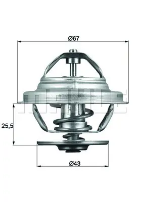 BEHR MAHLE TX 56 71 Termostat Thermostat İnsert 