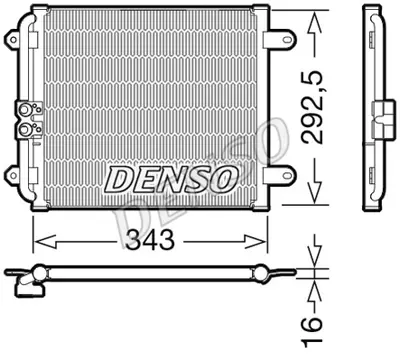DENSO DCN02032 Kondansatör. Klima 