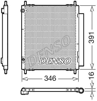 DENSO DCN07003 Kondansatör. Klima 6455HX 7812A019